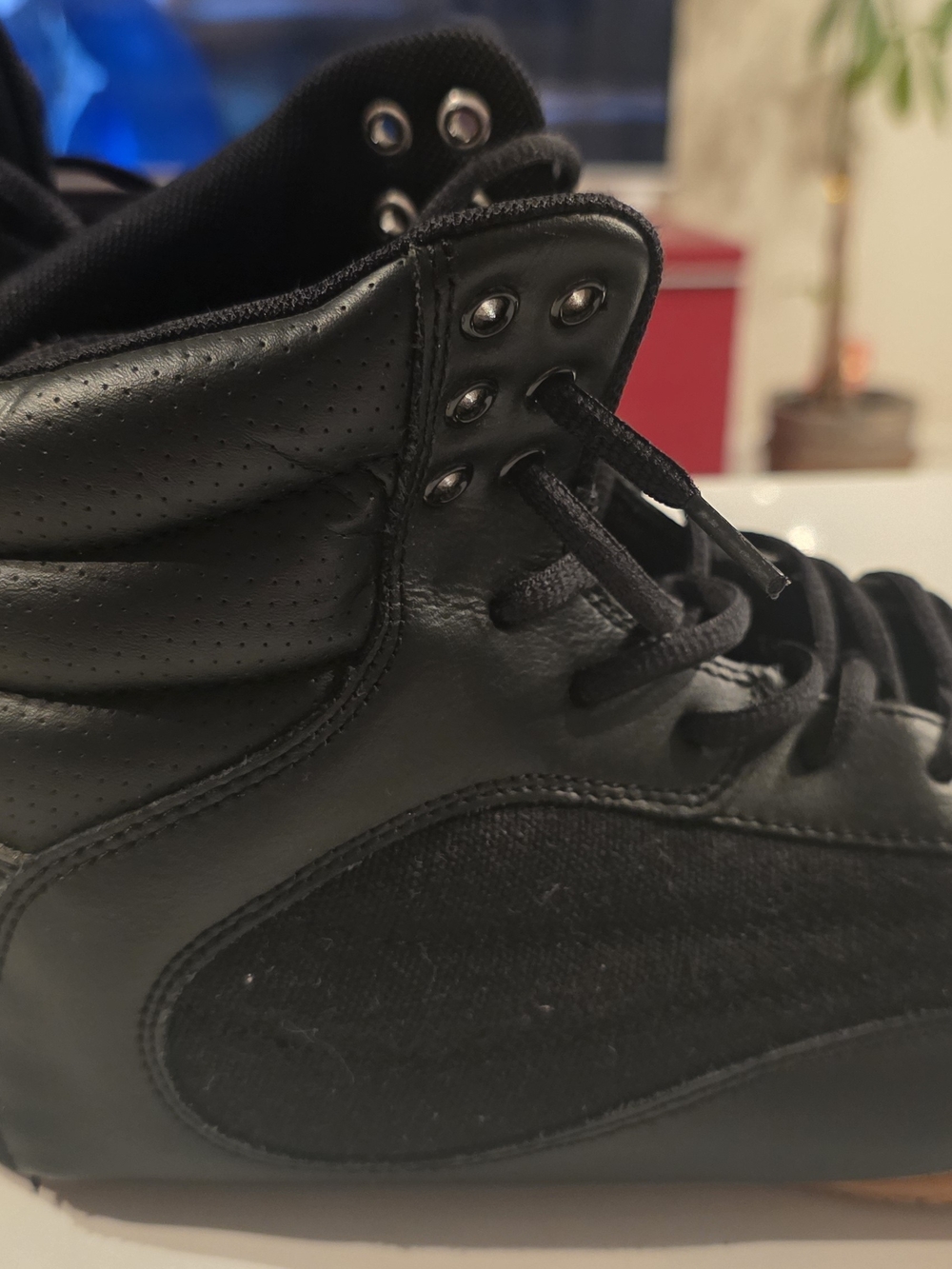 Ryderwear D Mak Men's Black High-Top Weight Lifting Shoes